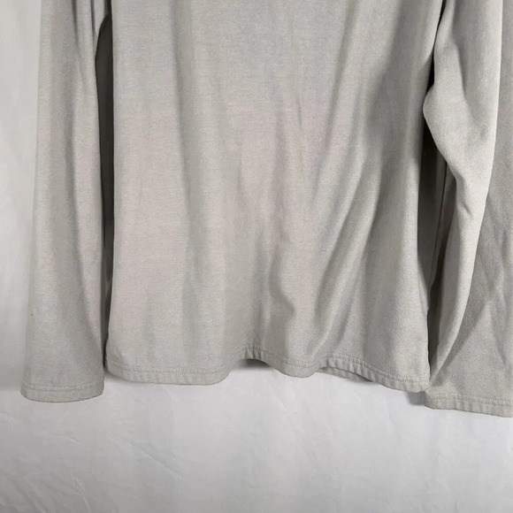 K State Wildcats Sweater Men's Large Grey 1/4 Zip Long Sleeve Mock NeckMV Sport - Picture 9 of 9